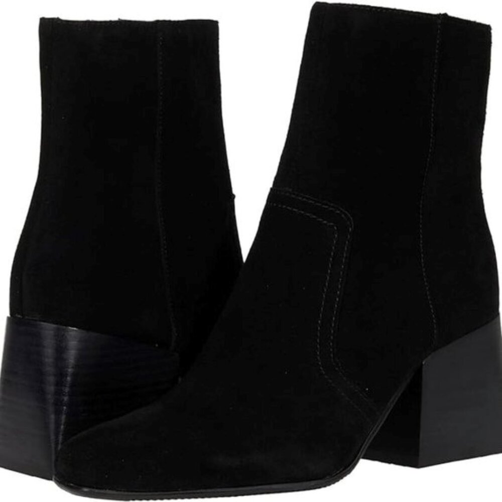 BLONDO "Salome" Waterproof Black Suede Boots - 10M